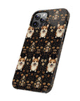 Nighttime Corgi Glow Stride Slim Phone Cases