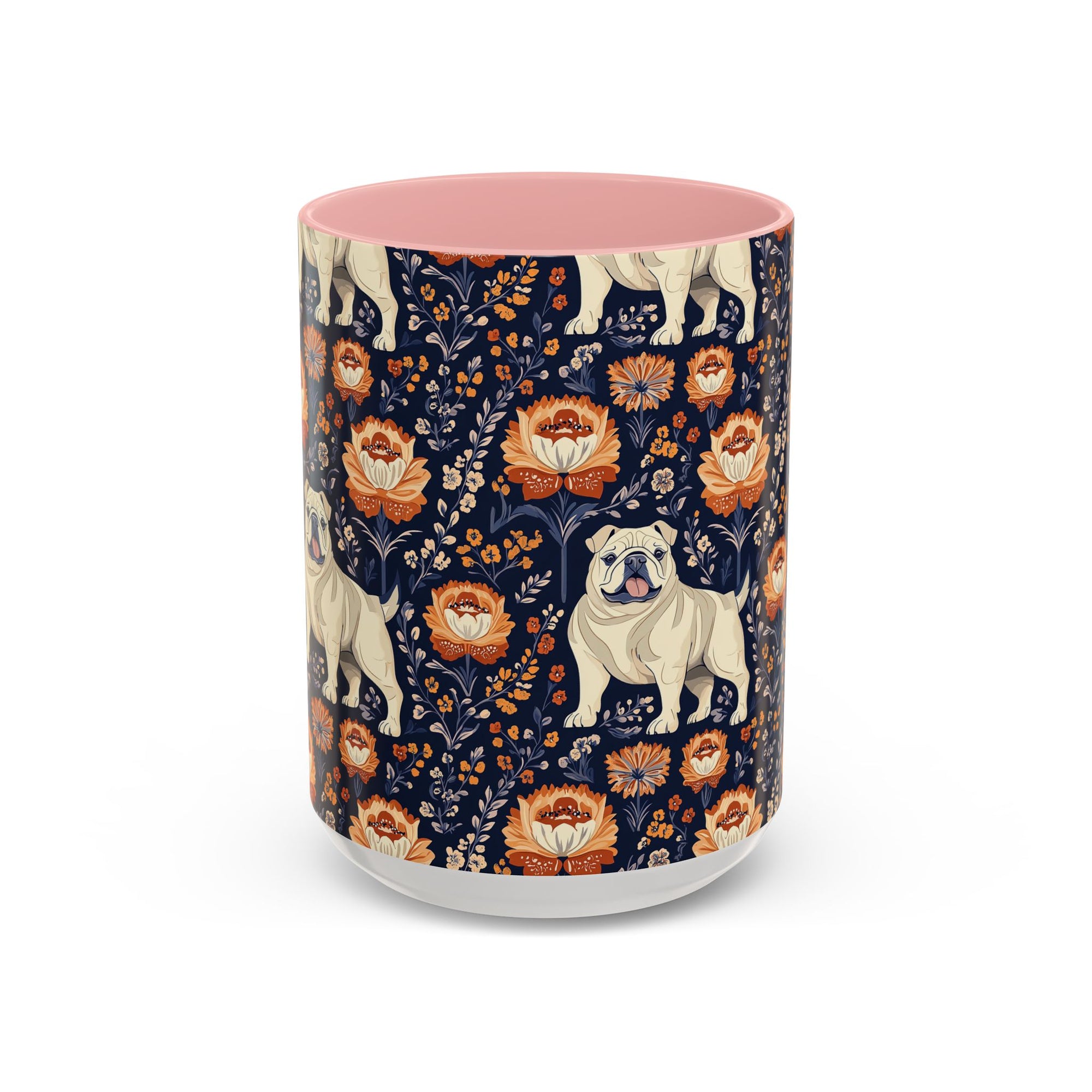 Bulldog Blossom Bonanza Accent Coffee Mug