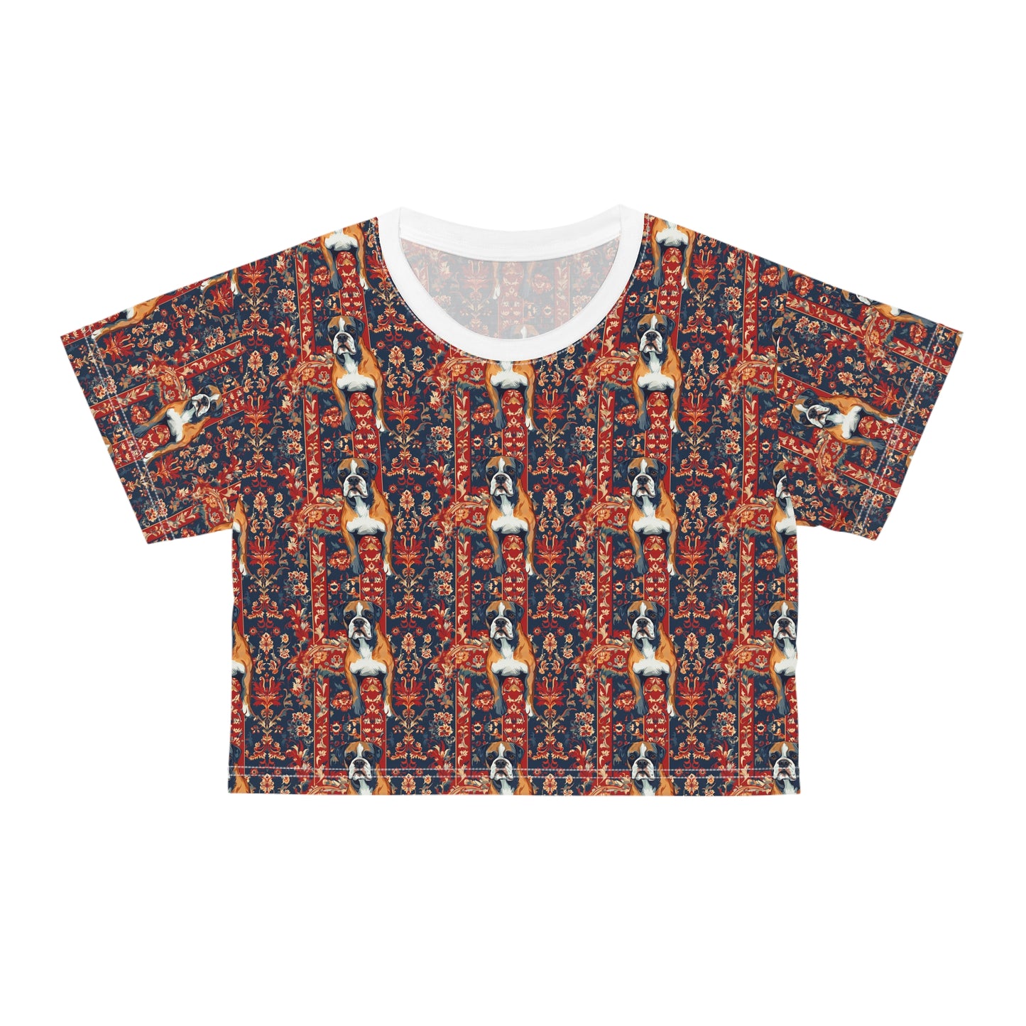 Boxer Blossom Tapestry Delight Crop Tee