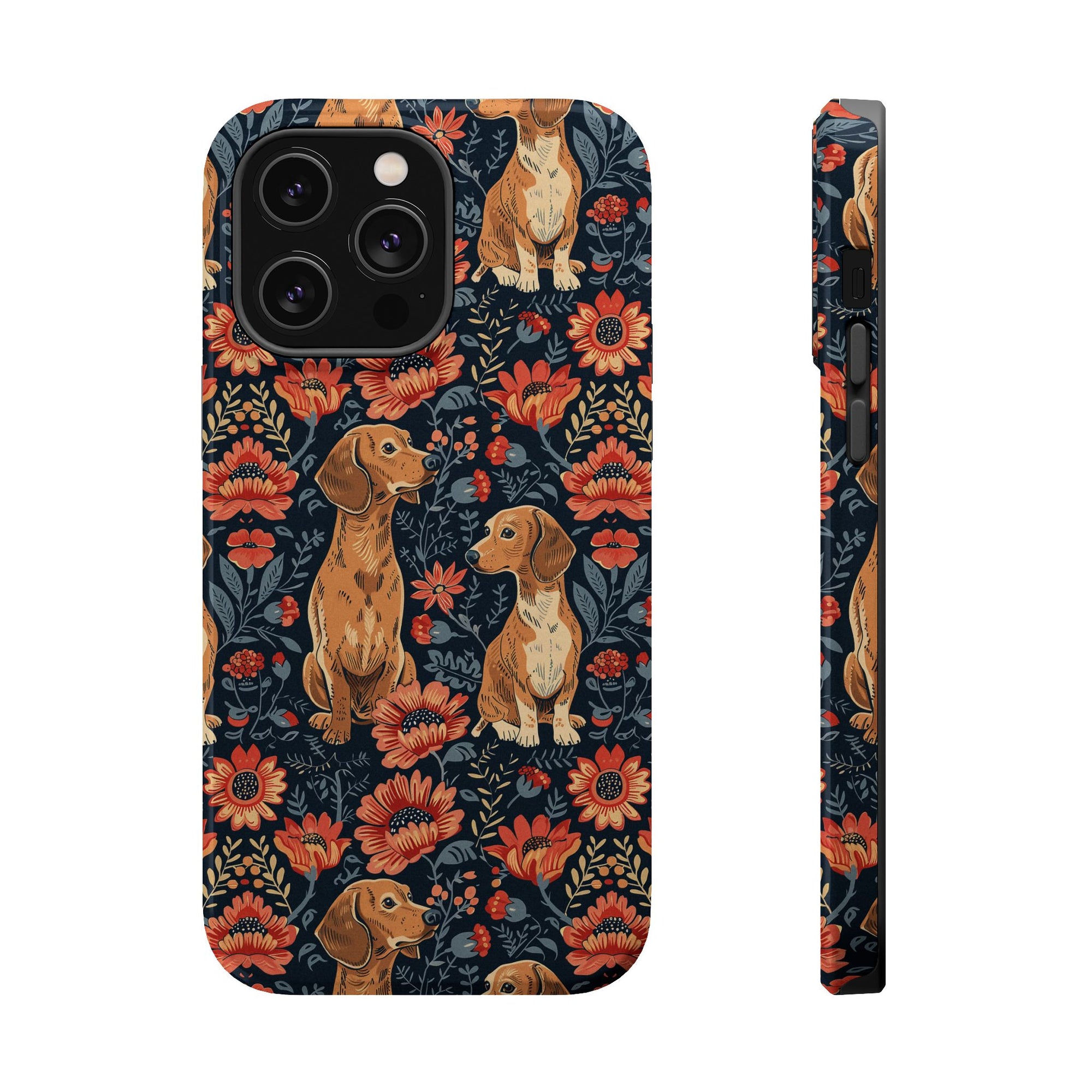 Floral Pawsome Dachsund Delight Magnetic Tough Cases