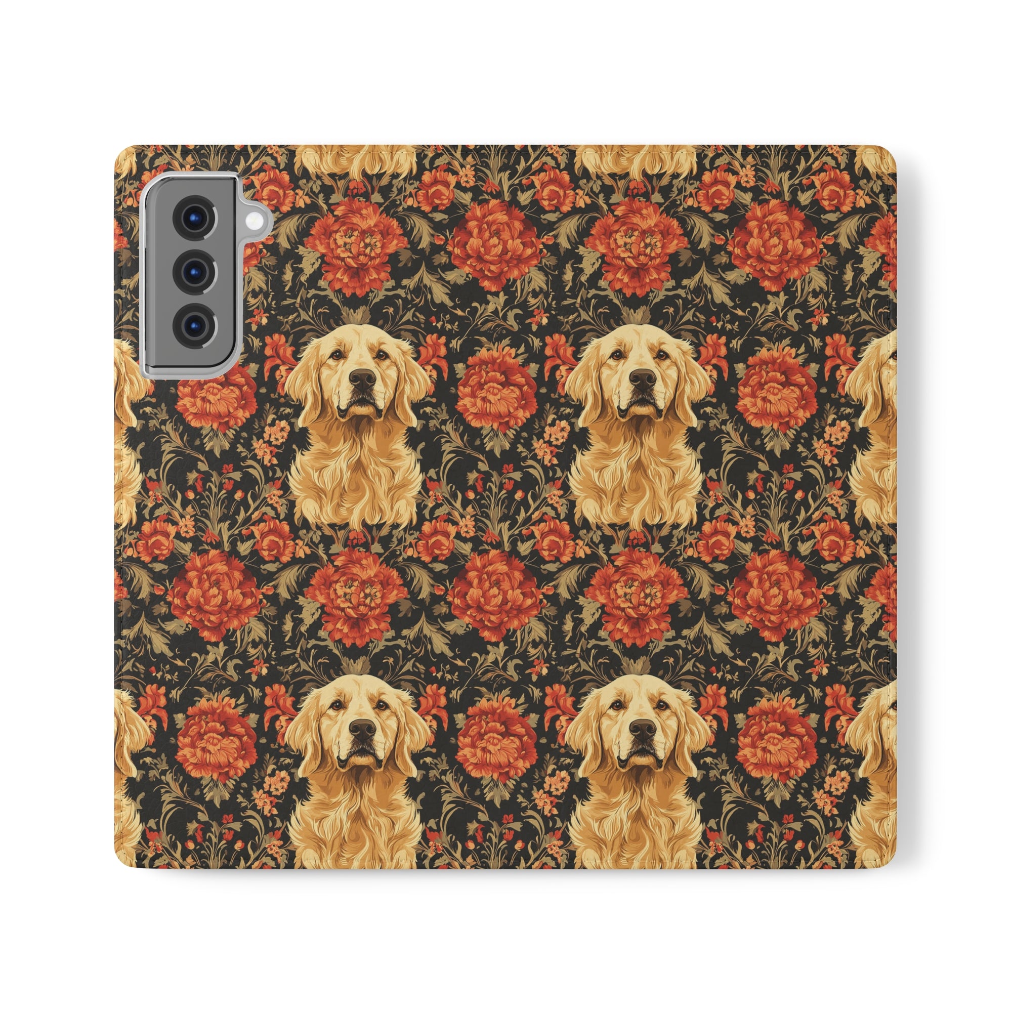 Golden Pawsatronic Tapestry Flip Cases