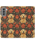 Golden Pawsatronic Tapestry Flip Cases