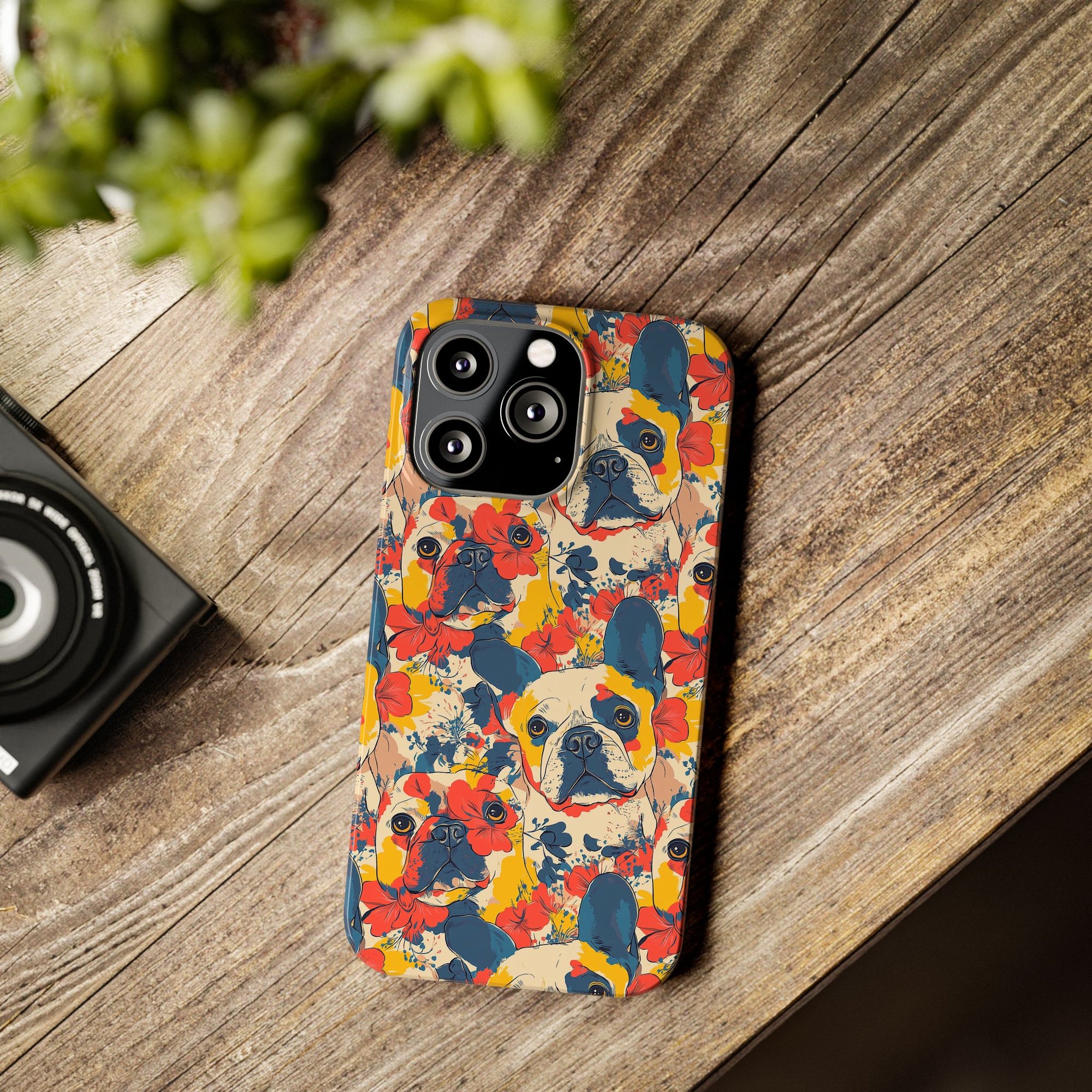 Bloom Pup Frenchietastic Splatter Slim Phone Cases