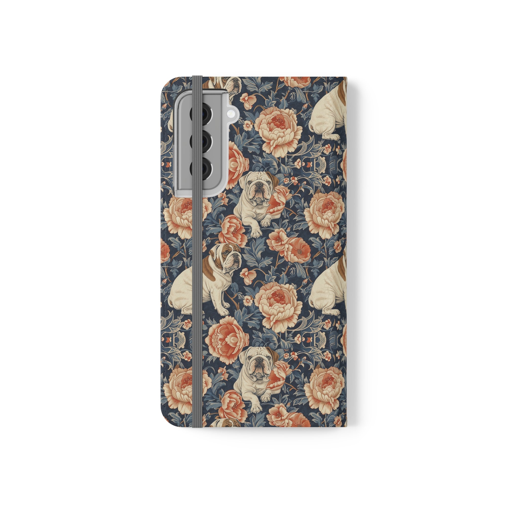 Blooming Bulldog Beauty Flip Cases