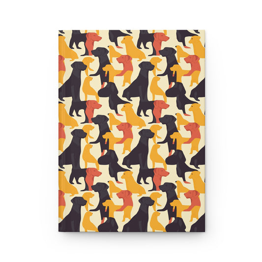 Modern Charm Labrador Chic Hardcover Journal Matte