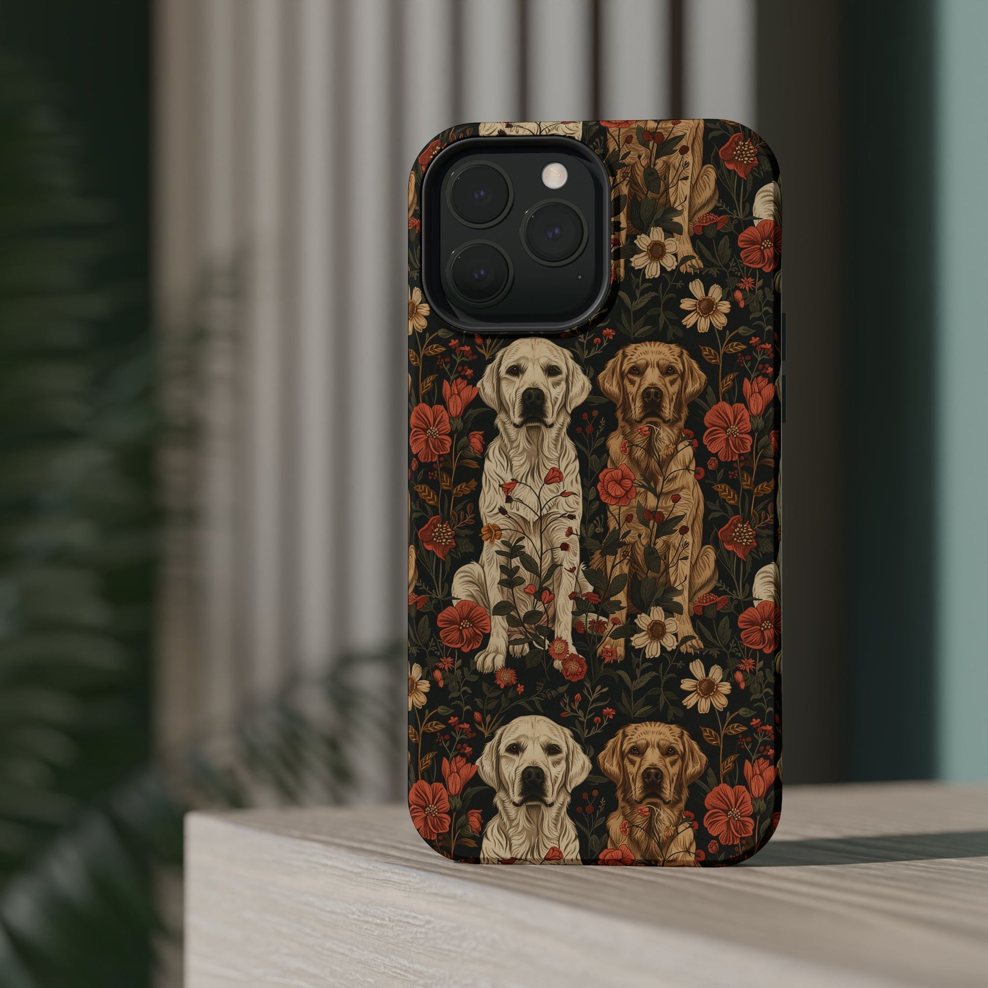 Blossoming Labradors Bouquet Magnetic Tough Cases