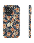 Blooming Bulldog Beauty Slim Phone Cases