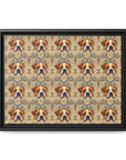 Bowtie Boxer Bliss Matte Canvas, Framed