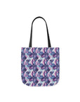 Funky Geometric Boxerista Canvas Tote Bag