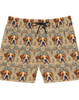 Bowtie Boxer Bliss Men's Mid-Length Swim Shorts