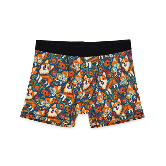 Corgi Carnival Couture Men's Boxers