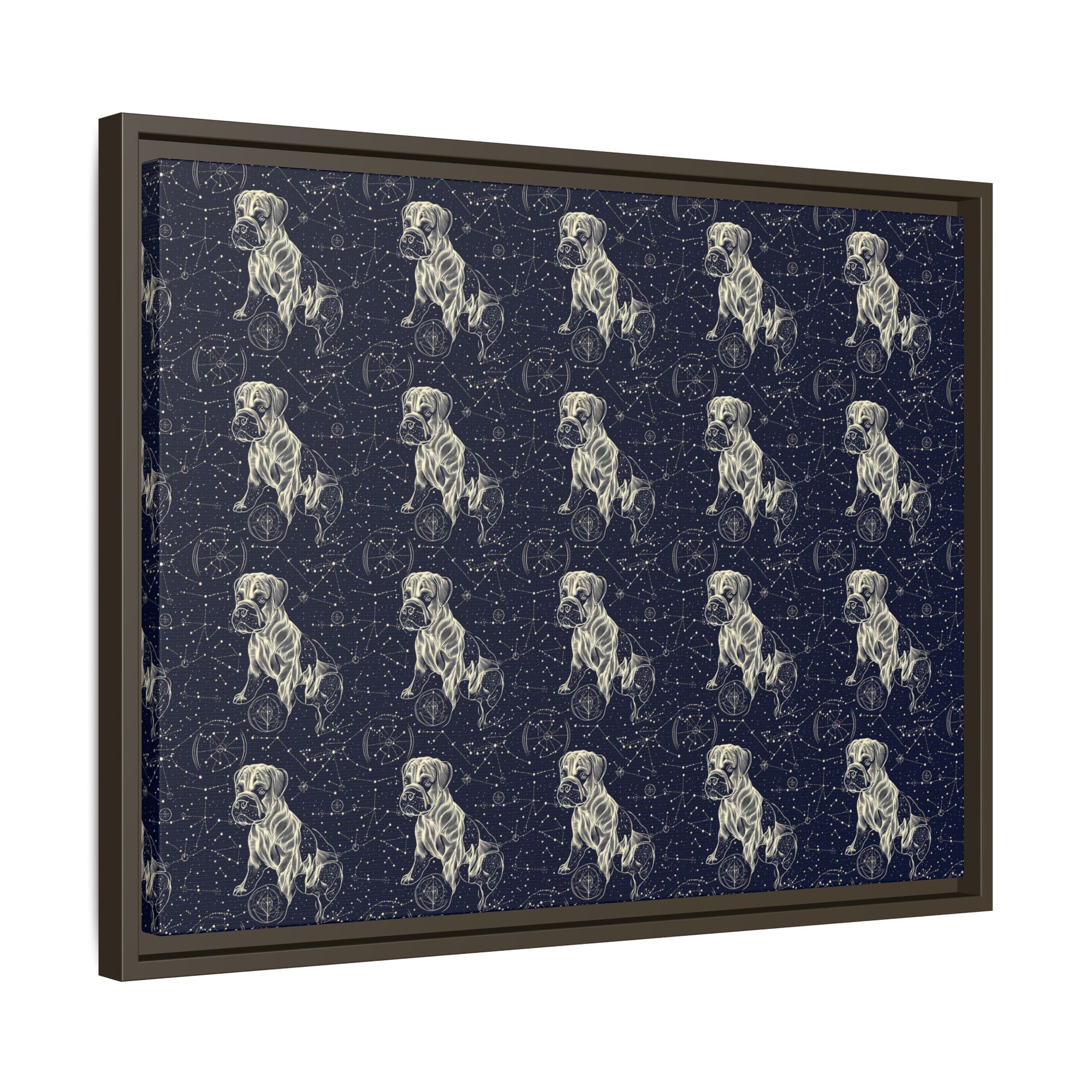 Celestial Boxer Bliss Matte Canvas, Framed