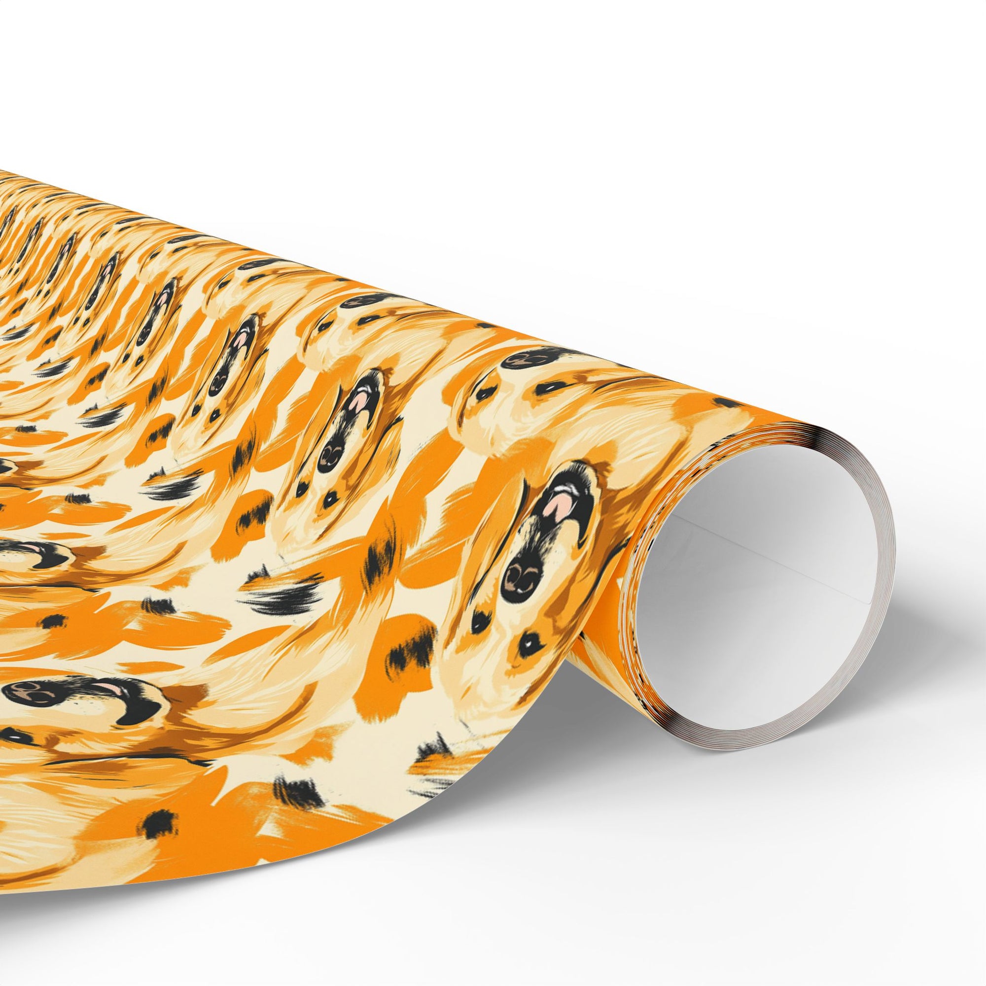 Golden Glitz &#39;n Glamour Woofwear Wrapping Paper