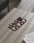 Bulldog Blossom Bonanza Slim Phone Cases