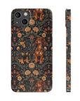 Dapper Dachshund Embroidery Elegance Slim Phone Cases