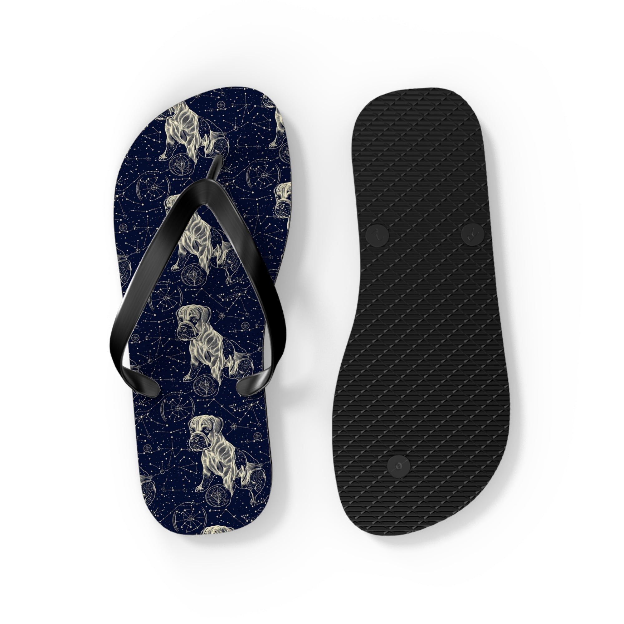 Celestial Boxer Bliss Flip Flops