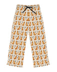 Golden Glamour Paws - Luxe Licks for Regal Retrievers Women's Pajama Pants