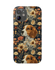 Beagle Blossoms Slim Phone Cases