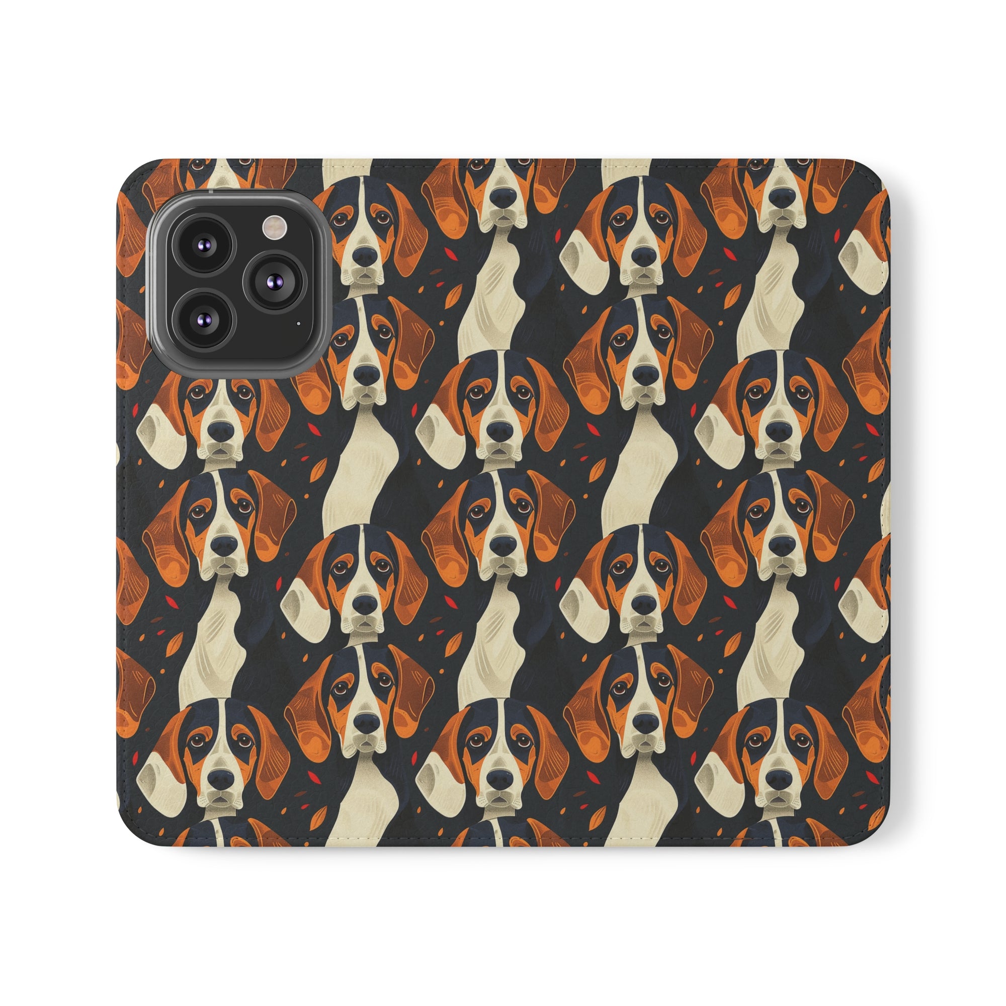 Beagle Glimmer Gaze Glamour Flip Cases