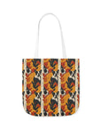 Chic Frenchie Charm Canvas Tote Bag