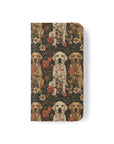 Blossoming Labradors Bouquet Flip Cases