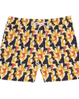 Modern Charm Labrador Chic Men's Mid-Length Swim Shorts