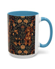 Dapper Dachshund Embroidery Elegance Accent Coffee Mug