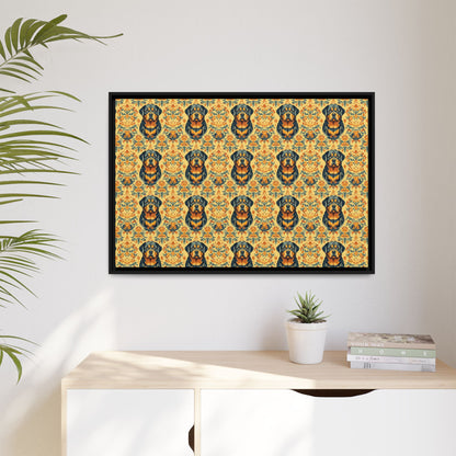 Royal Rottie Regalia Matte Canvas, Framed