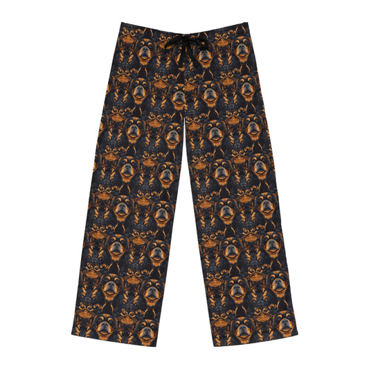 Modern Rottweiler Royalty Men's Pajama Pants