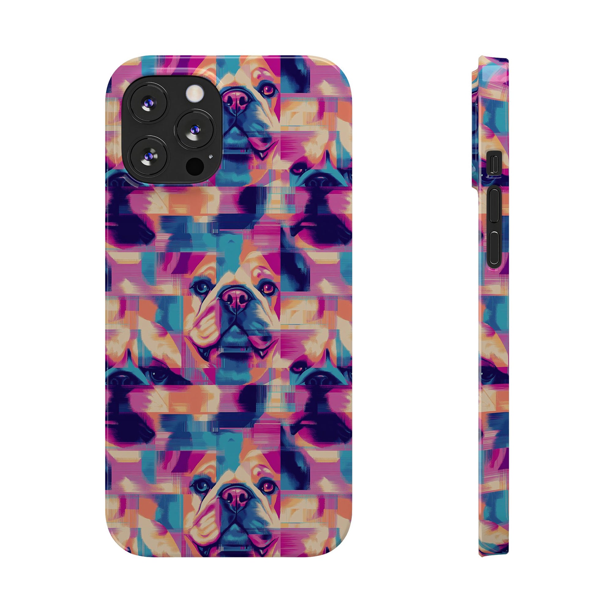 Dazzling Bulldog Chic Slim Phone Cases