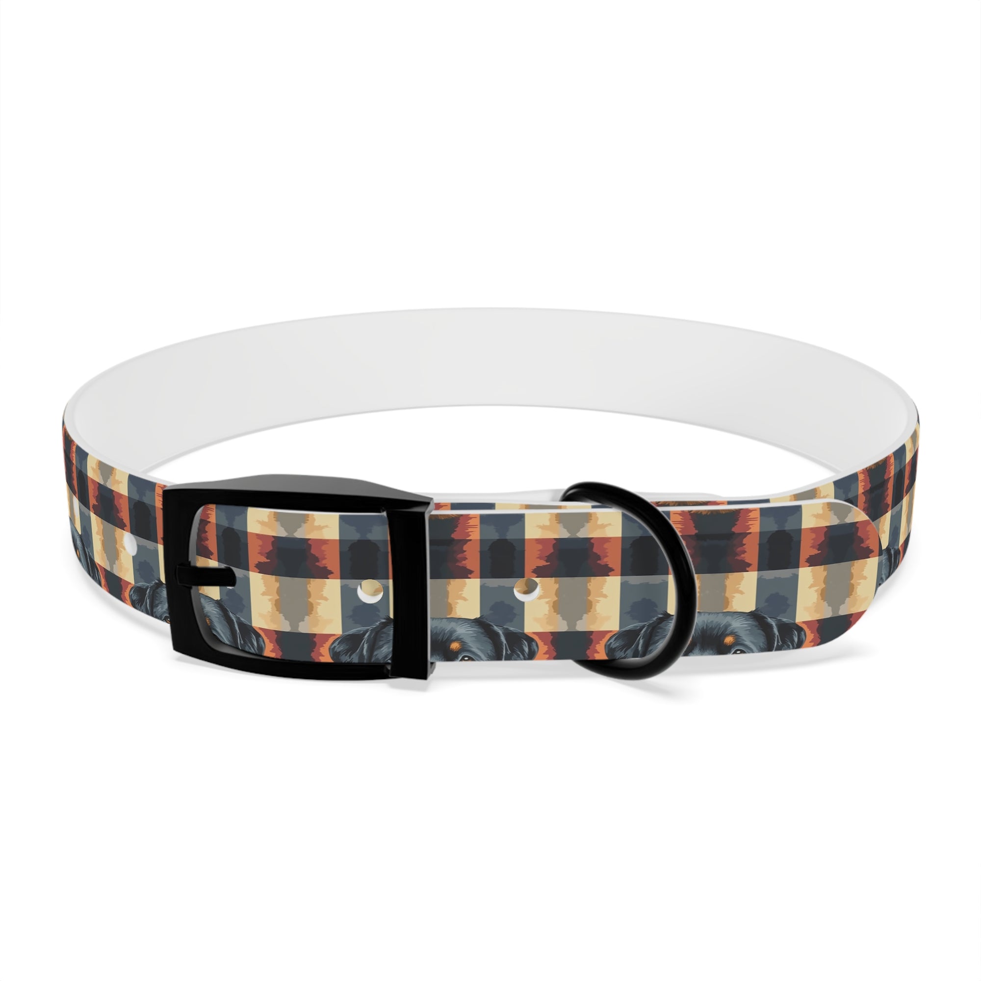 Pawsome Rottweiler Royalty Plaid Dog Collar