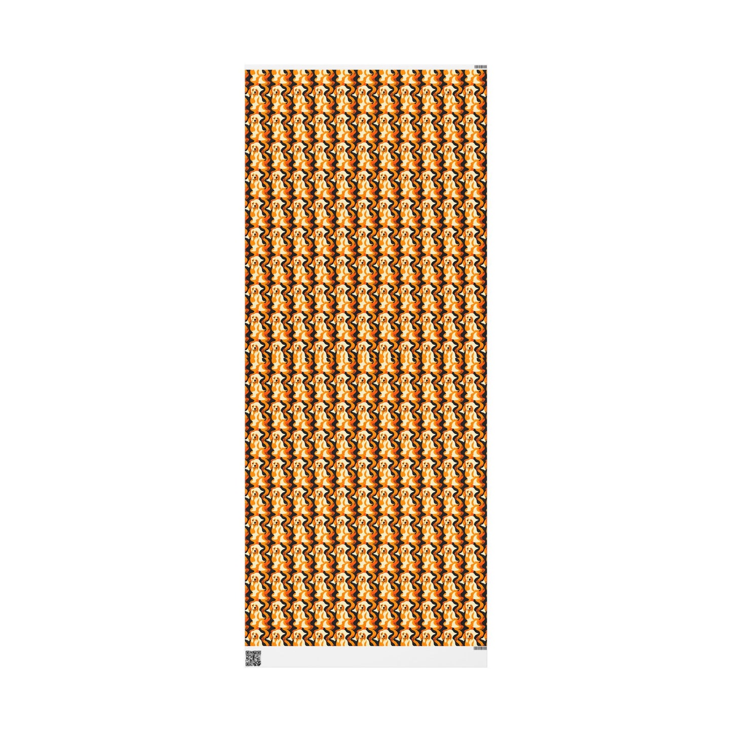 Golden Woof Abstract Glamour Wrapping Paper