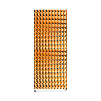 Golden Woof Abstract Glamour Wrapping Paper