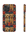 Yorkie Charm Twins Slim Phone Cases