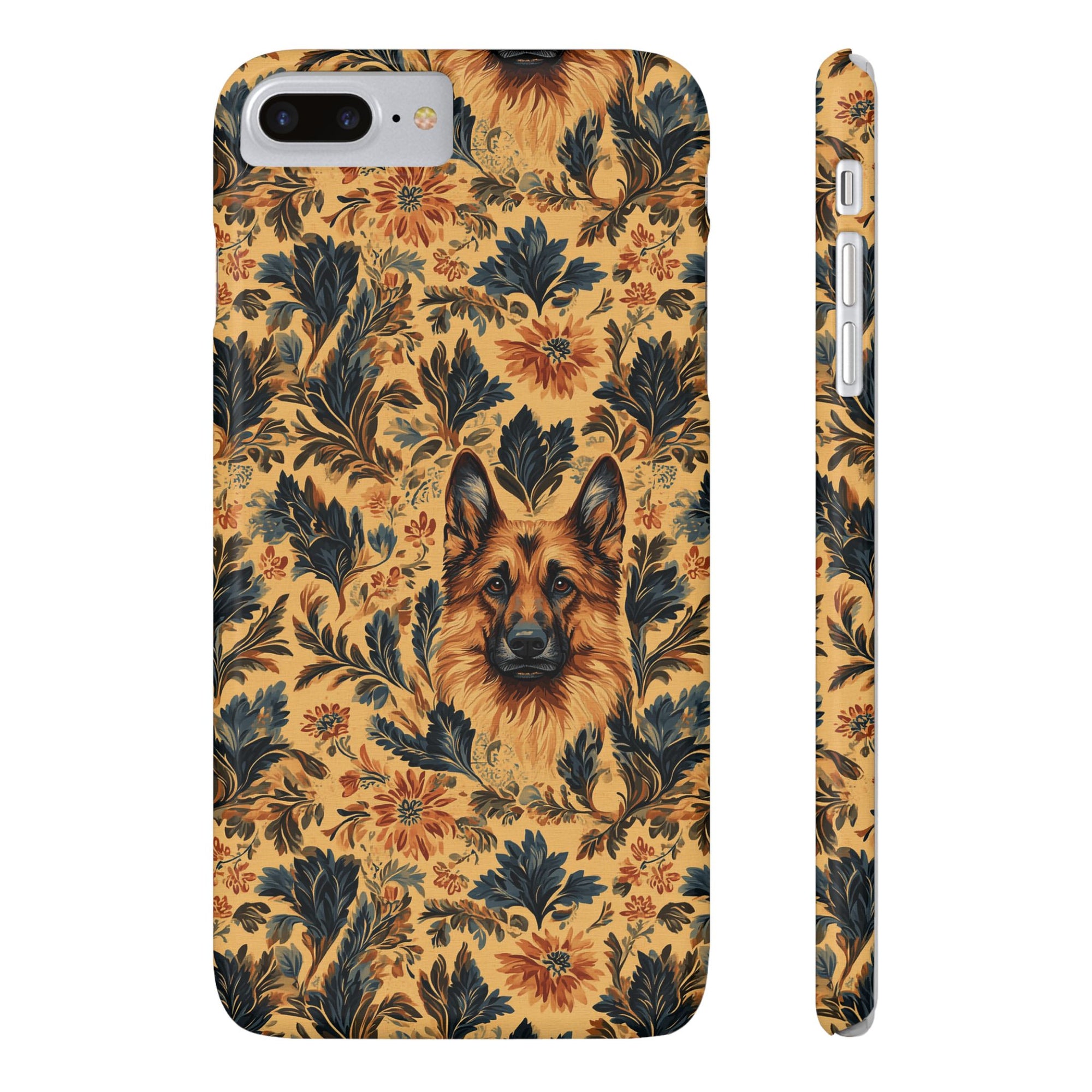 Autumnal German Shepherd Glamour Slim Phone Cases