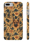 Autumnal German Shepherd Glamour Slim Phone Cases