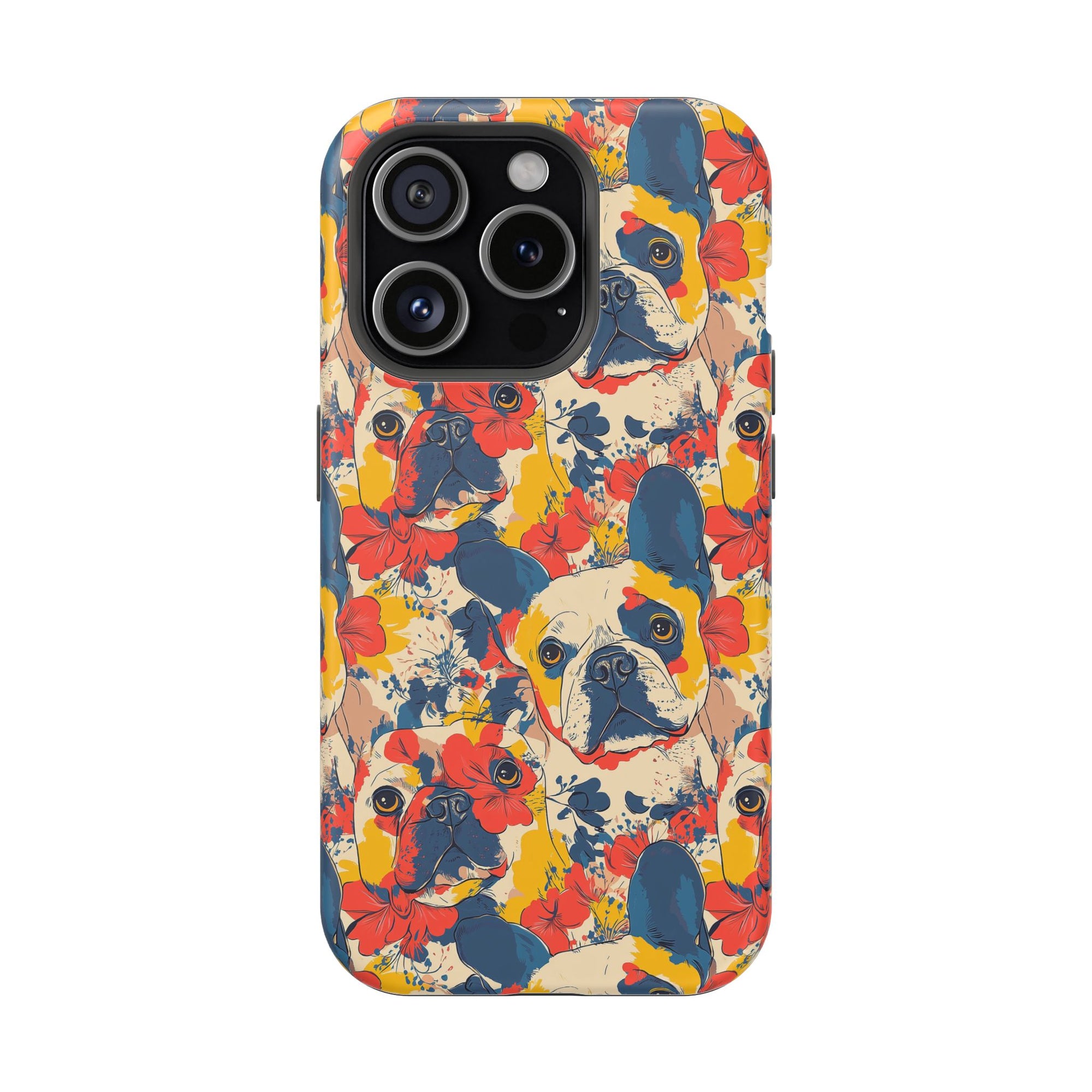 Bloom Pup Frenchietastic Splatter Magnetic Tough Cases