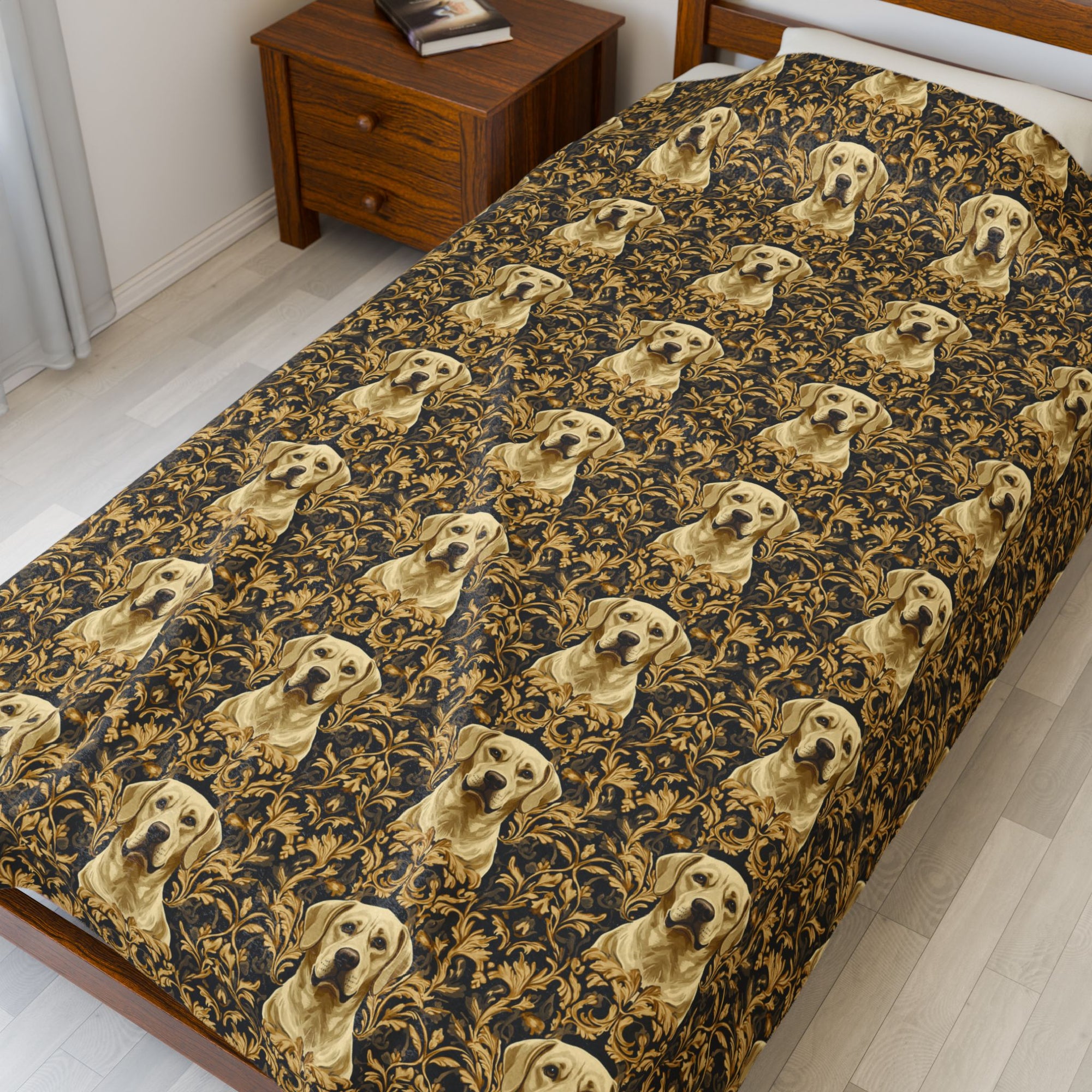 Royal Pawsitivity Labs Velveteen Plush Blanket