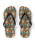 Corgi Carnival Couture Flip Flops