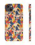 Bloom Pup Frenchietastic Splatter Slim Phone Cases