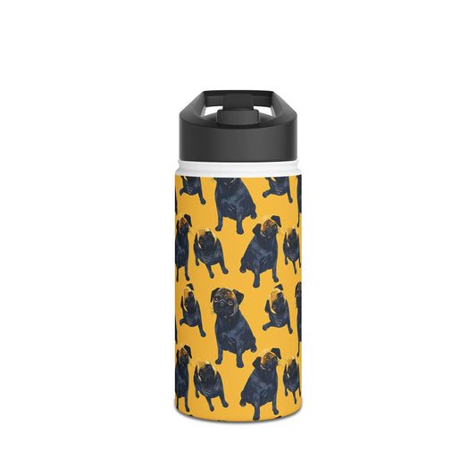 Puglet Posh Paradise Stainless Steel Water Bottle