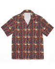 Boxer Blossom Tapestry Delight Men's Hawaiian Camp Shirt