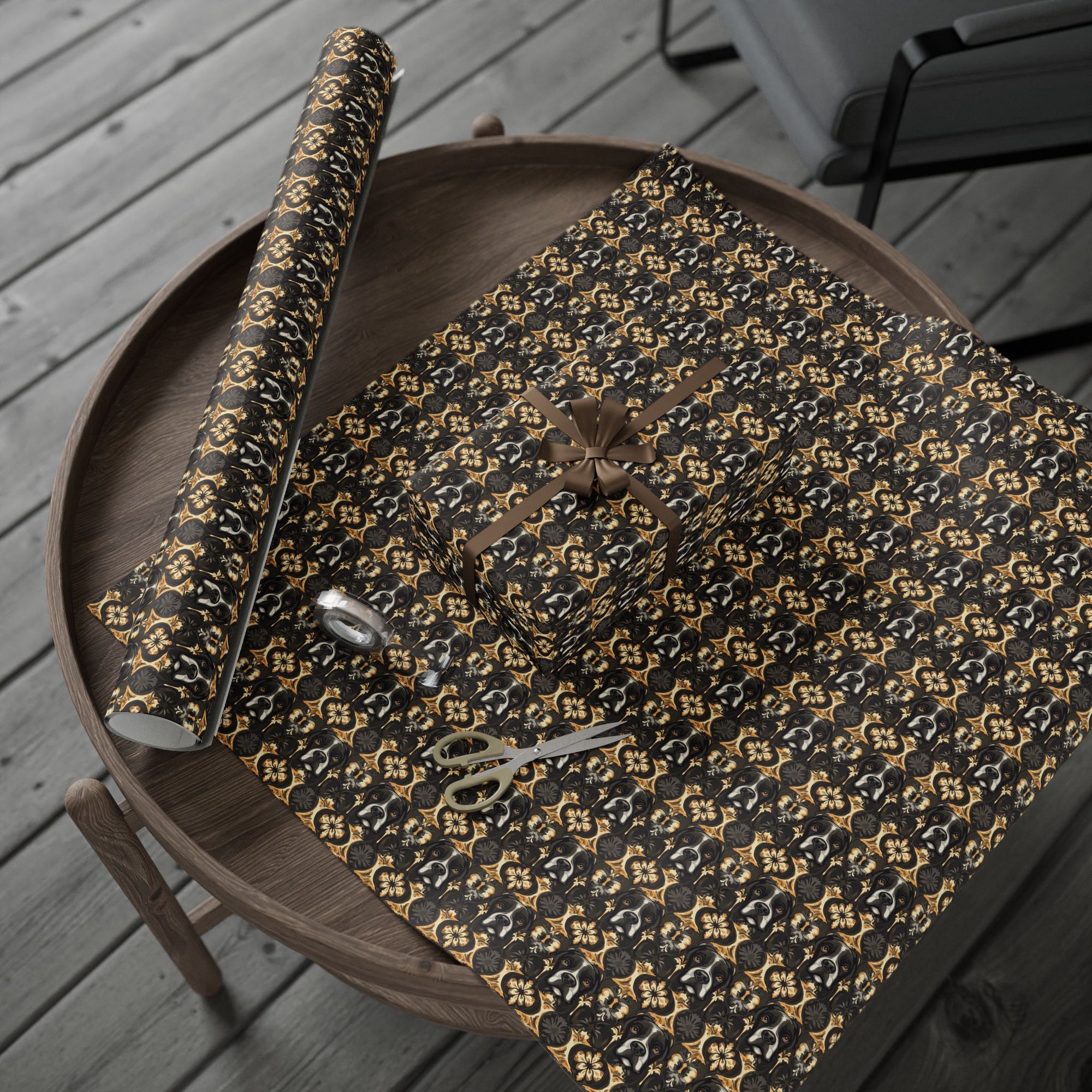 Manor Pup Boxer Royale Wrapping Paper