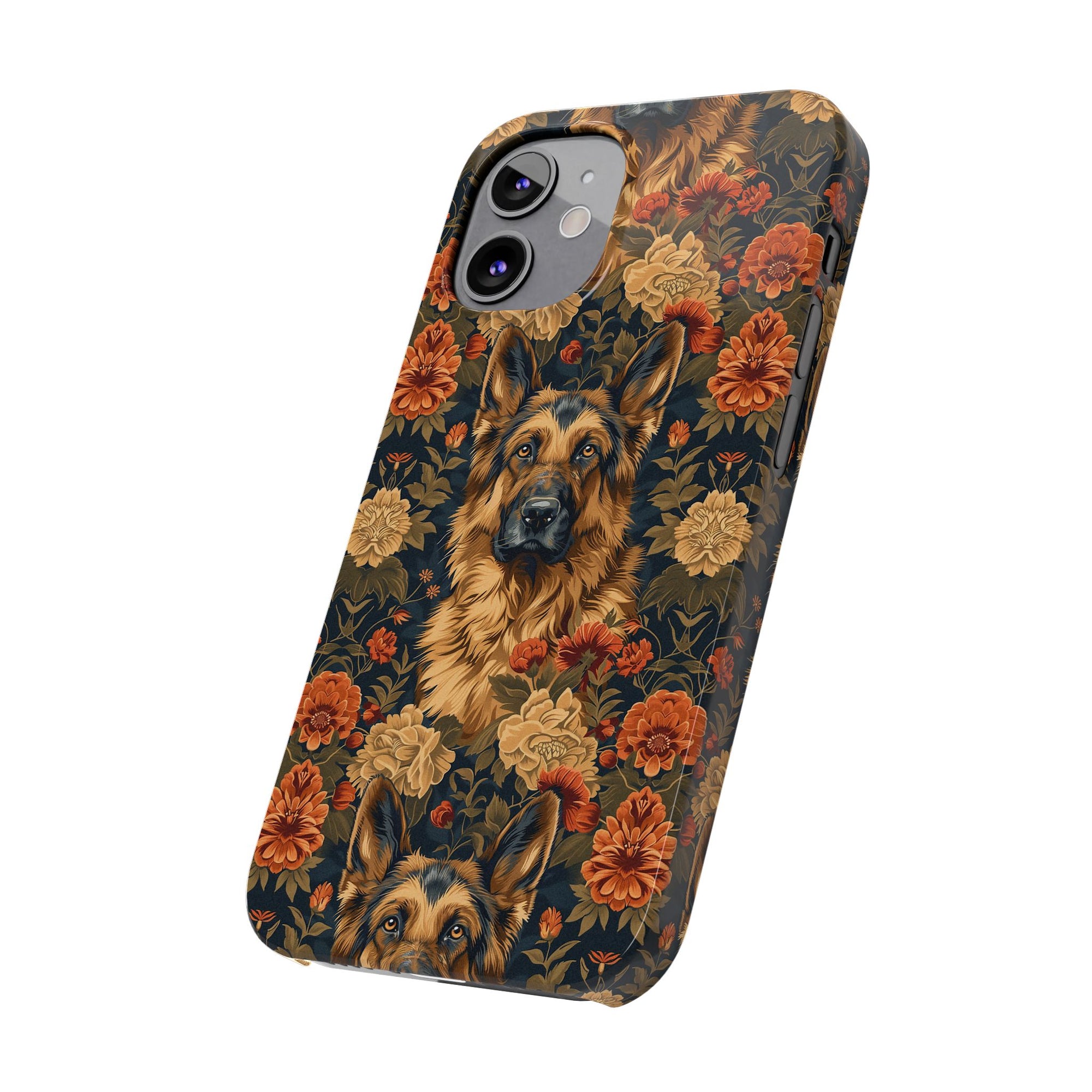 WhimsiWooly Shepherd Spritz Slim Phone Cases