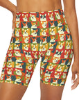 Corgi Chic Popart Pup High Waisted Yoga Shorts