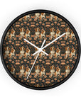 Beagle Blossom Bonanza Wall Clock