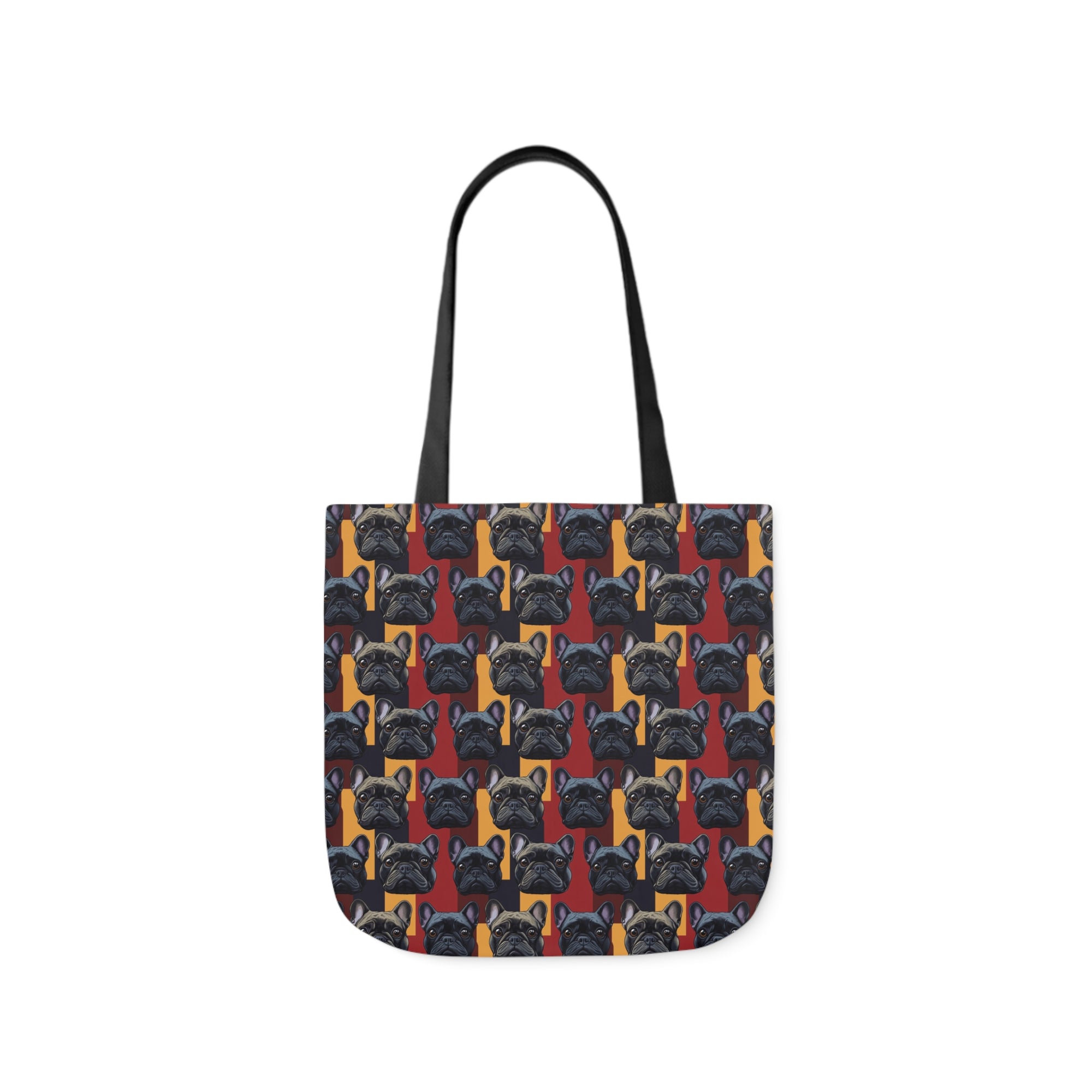 Chic Canine Checkmate - Frenchie Edition Canvas Tote Bag