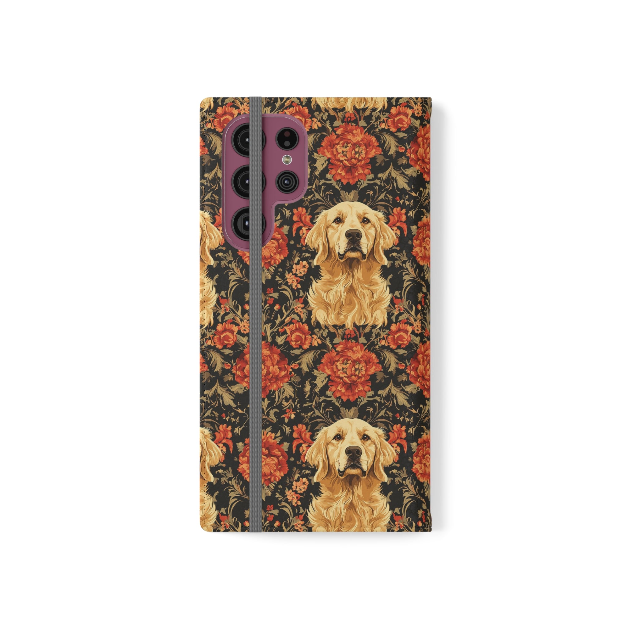 Golden Pawsatronic Tapestry Flip Cases