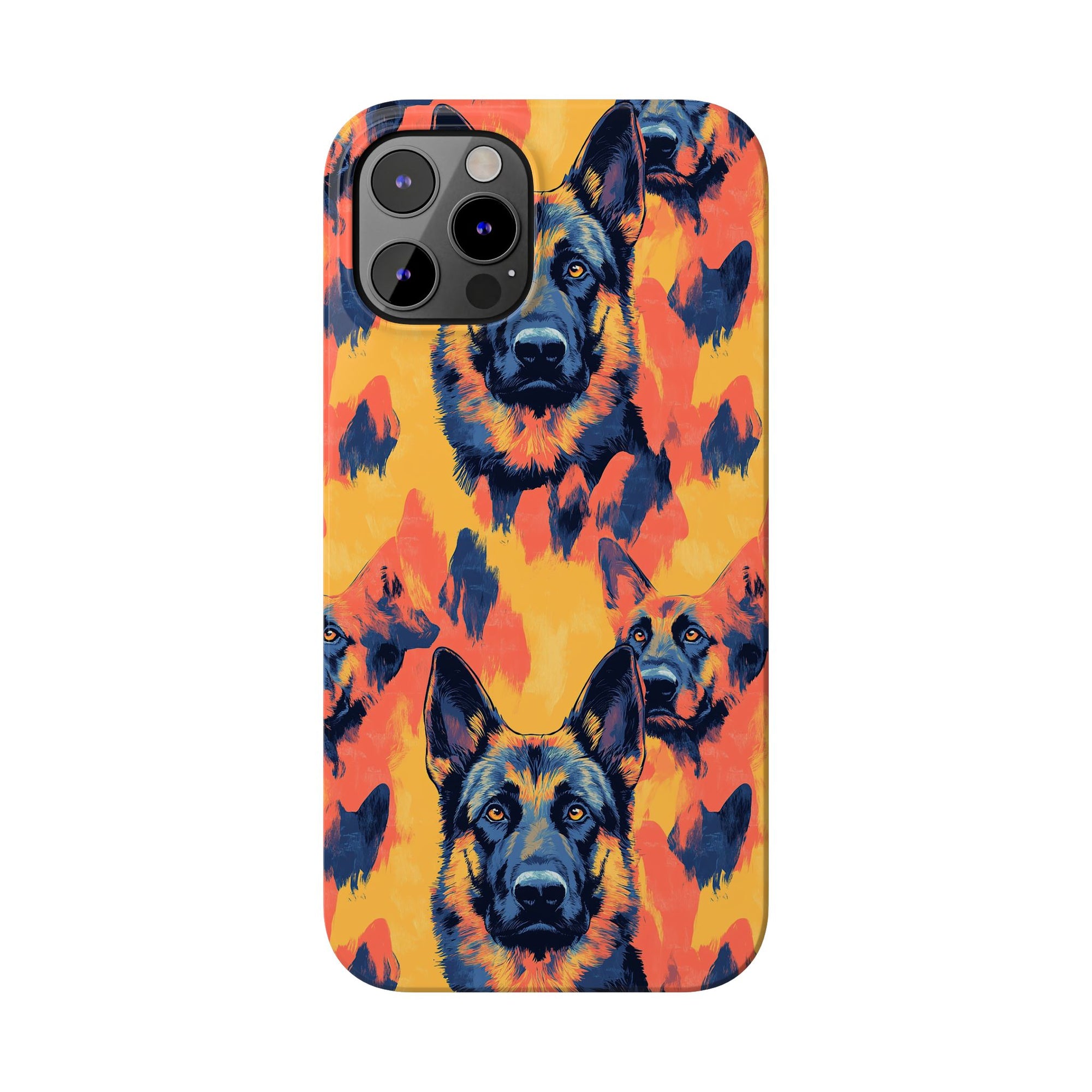 Impressionistic German Shepherds Slim Phone Cases