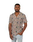 Bloomiful Lab Bouquet Men's Hawaiian Camp Shirt